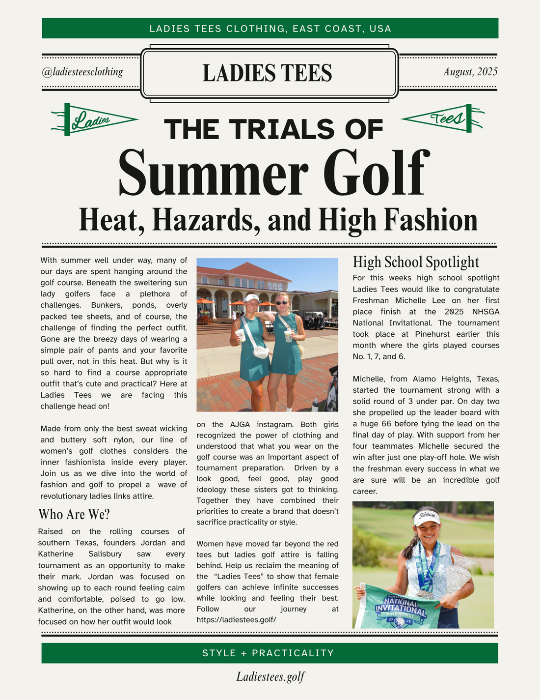 The Trials of Summer Golf: Heat, Hazards, and High Fashion