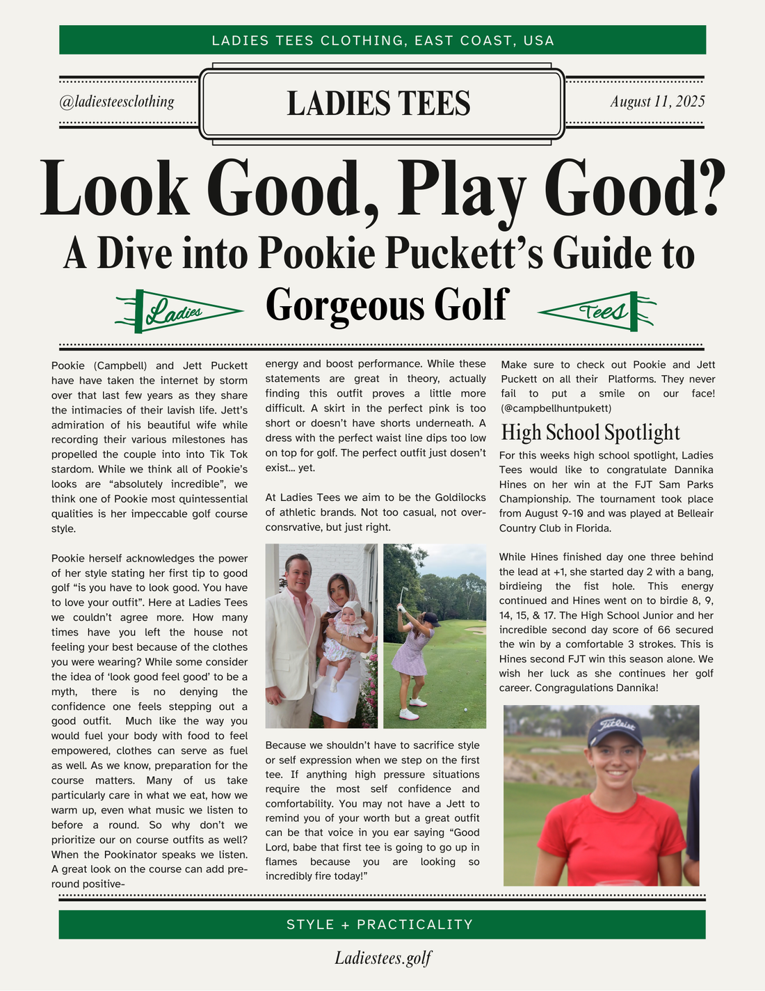 Look Good, Play Good? A Dive into Pookie Puckett's Guide to Gorgeous Golf